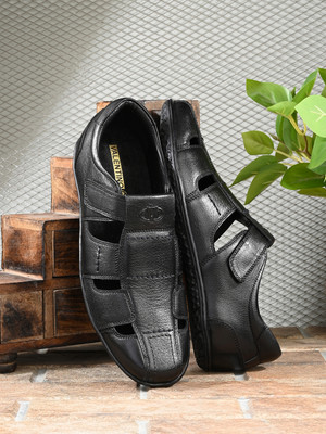 VALENTINO Men Sandals(Black , 9)