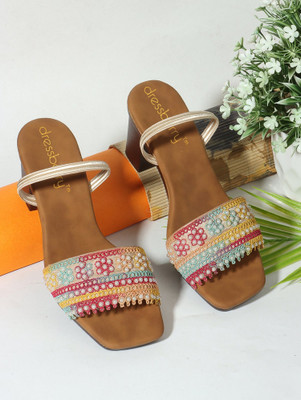 Dressberry Women Heels(Multicolor , 8)