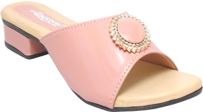 Racecourse Women Heels(Pink , 6)