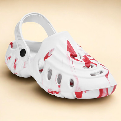 Begone Men Clogs(Red , 8)