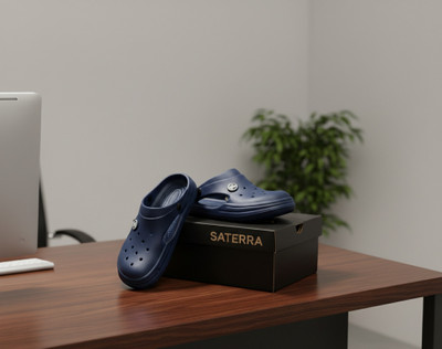 SATERRA Men Sandals(Navy , 10)
