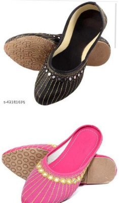 ZIYARAT COLLECTION Women Heels(Black, Pink , 5)