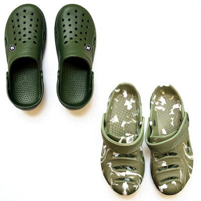 Monrav Men Clogs(Green, Green , 8)