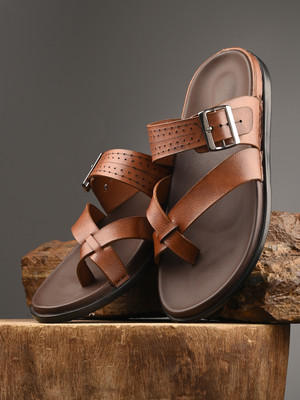 Roadster Men Sandals(Tan , 7)