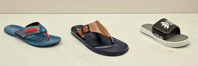 Classica Men Sandals(Blue, Red, Tan, Grey , 6)