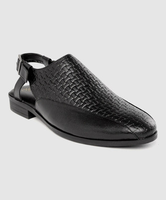 House of Pataudi Men Sandals(Black , 11)