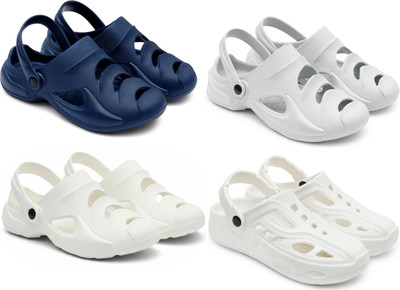 Golf Men Clogs(Blue, Grey, White, White , 9)