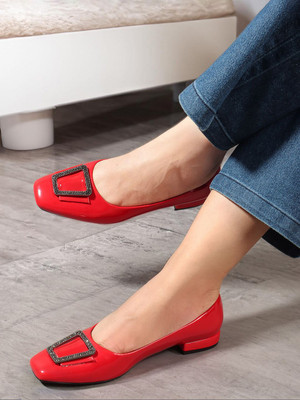 LAVIE Women Heels(Red , 4)