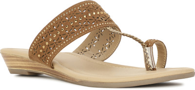 Bata Women Flats(Brown , 5)