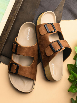 PROVOGUE Men Sandals(Camel , 9)