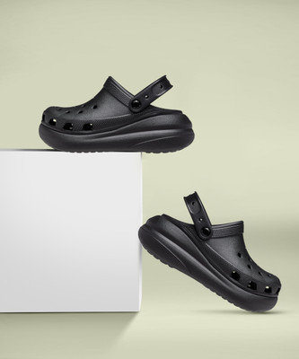 CROCS Classic Crush Women Clogs(Black , 5 UK/India)