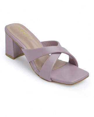 Dressberry Women Heels(Purple , 4)