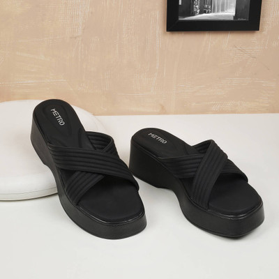 METRO Women Casual(Black , 8)
