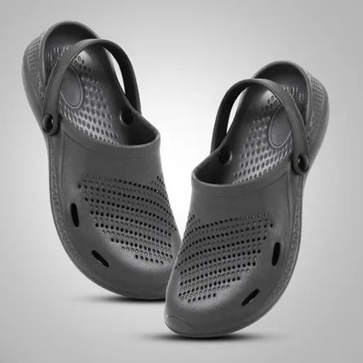 BOKZZON Men Sandals(Black , 10)