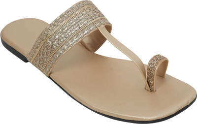 Ramkudi Women Flats(Beige , 4)
