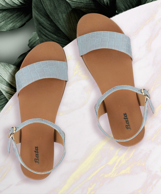 Bata Women Flats(Blue , 3)