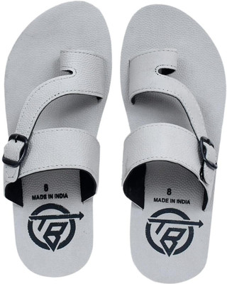 THE BABA Men Flip Flops(Grey , 10)