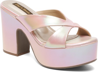 flat n heels Women Pink Heels