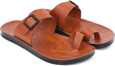 Pu-Pine Men Sandals(Tan , 8)