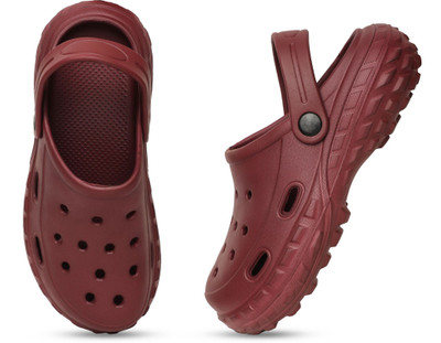 ZIERA Women Clogs(Maroon , 8)