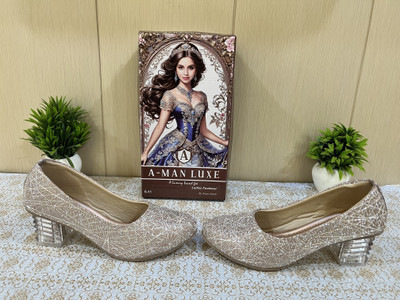 A-MAN LUXE Women Bellies(Pink , 8)