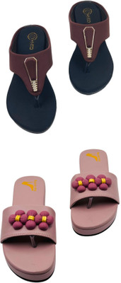 patriarchy Women Flats(Maroon , 8)