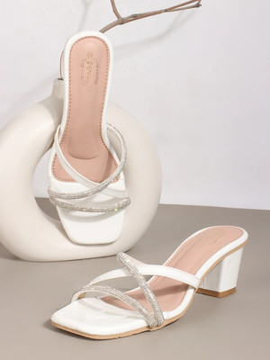 Denill Women Heels(White , 6)