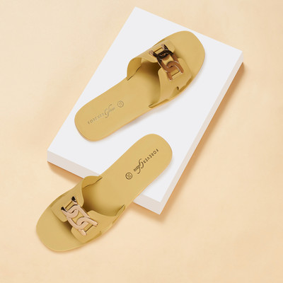 Forever Glam By Pantaloons Women Flats(Yellow , 7)