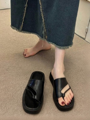 Gloglamp Women Wedges(Black , 8)