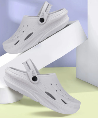 BERSACHE Men Clogs(Grey , 8)