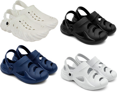 Golf Men Clogs(White, Black, Blue, Grey , 9)