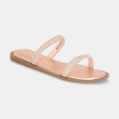 Forever Glam By Pantaloons Women Flats(Gold , 3)