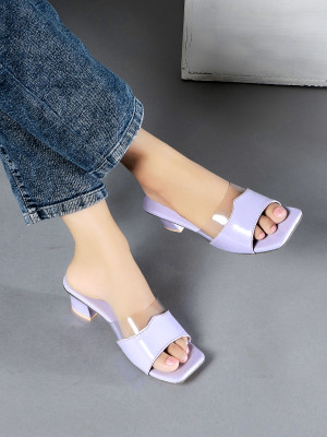 FIONA Women Heels(Purple , 5)