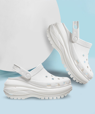 CROCS Mega Crush Men Clogs(White , 7 UK/India)