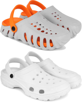 DRACKFOOT Men Clogs(White , 8)