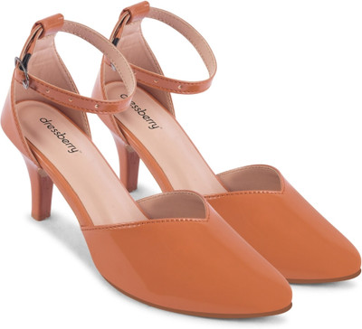 Dressberry Women Heels(Brown , 8)