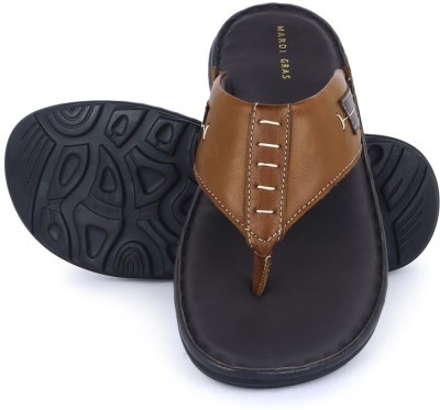 Mardi Gras Men Flats(Brown , 11)