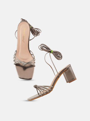 Dressberry Women Heels(Grey , 6)