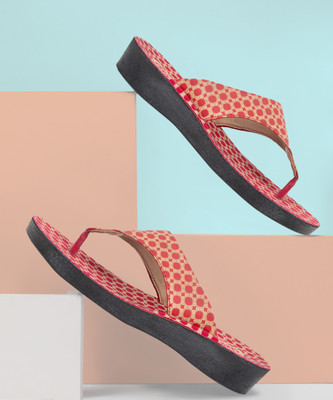 asian Women Flats(Red , 5)