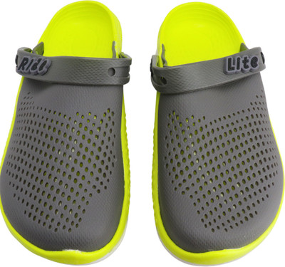 CABANARETAIL Men Clogs(Grey, Green , 11)