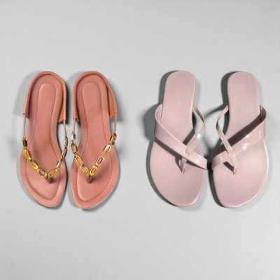Nicesteps Women Flats(Pink, Pink , 9)