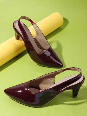 Denill Women Heels(Maroon , 6)