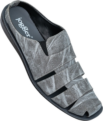 Jogger Men Sandals(Grey , 8)