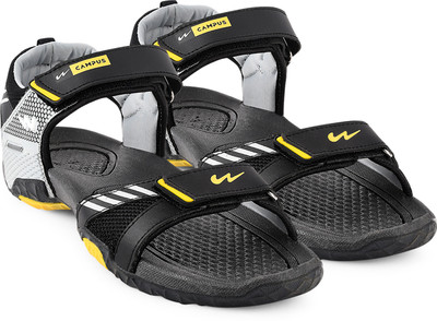 CAMPUS Men Sandals(Black , 6)