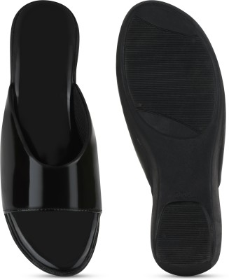 KOMOPT Women Sandals(Black , 3)