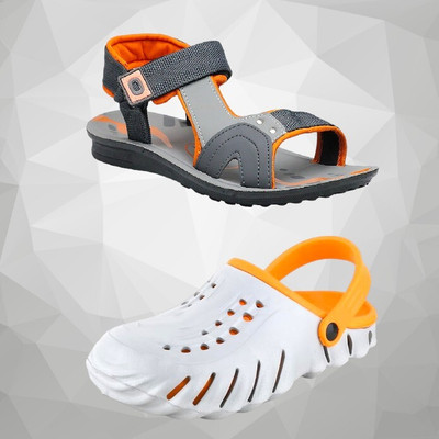 Orvax Men Clogs(Orange , 7)