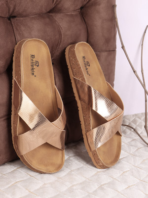 Dollphin Women Flats(Gold , 8)