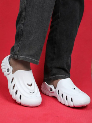 BOKZZON Men Sandals(White , 7)