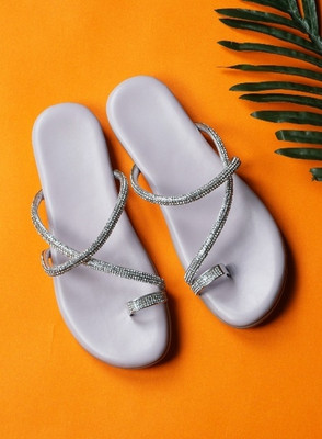 SELFIEE Women Flats(Purple , 6)