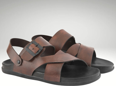 ANOUK Men Sandals(Brown , 8)